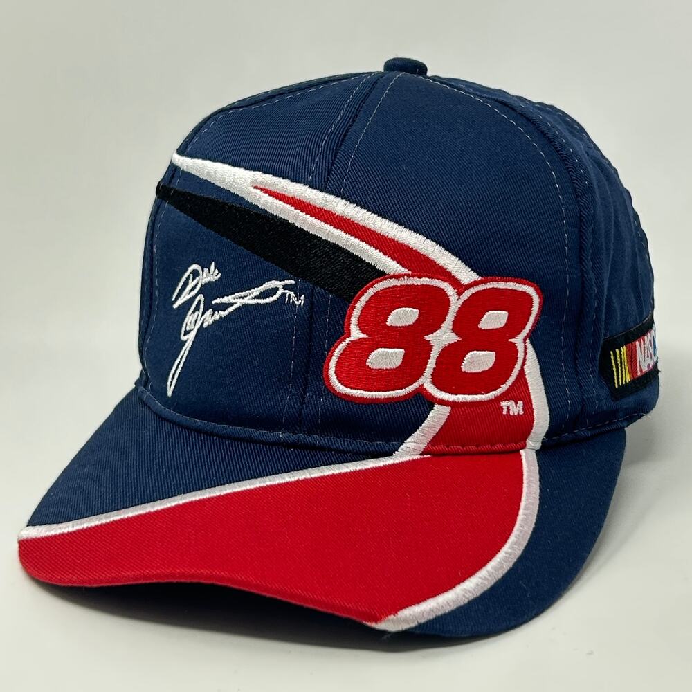 Vintage NASCAR Dale Jarrett Youth Hat Baseball Cap 88 Motorsports Snapback Blue